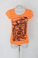 Blusa feminina laranja neon com Silk