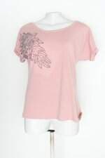 Blusa renner feminina rosa com Bordado e Hotfix