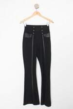 Calça de tecido feminina preta