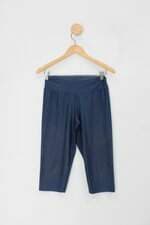 Calça de tecido feminina azul