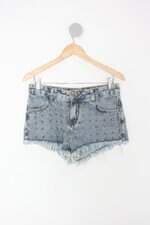 Shorts jeans renner feminino azul com Spikes