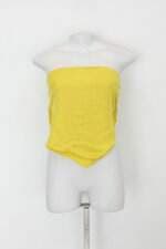 Blusa zara feminina amarela com Bordado