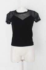 Blusa dazy feminina preta com Recortes