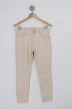 Calça de tecido zara feminina bege