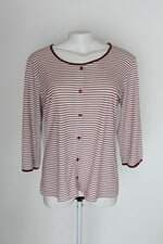 Blusa feminina listrada  com Aplique