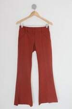Calça de tecido ateen feminina laranja