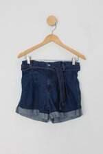 Shorts marisa feminino azul com Faixa na Cintura
