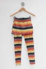 Calça Legging feminina estampada com Sobreposição em saia