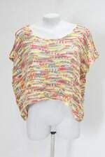 Blusa de tricot feminina estampada