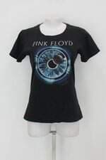 Blusa pink e floyd stamp rockwear feminina preta