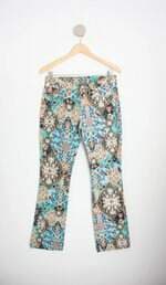 calça de tecido mob feminina estampada