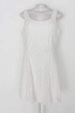 Vestido charlotte russe feminino branco com Renda e Transparência