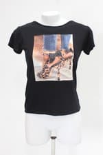 Blusa feminina estampada com Bordado e Hotfix
