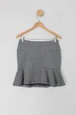 Saia practory feminina estampada com Peplum e Nervura