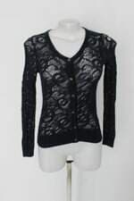 Cardigan tricot abercrombie & fitch feminino azul