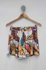 Shorts feminino estampado com Cós com elástico