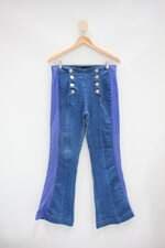 Calça Flare riachuelo feminina azul com Recortes