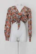 Blusa cropped so feminina estampada