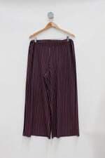 Calça de sarja marisa feminina listrado com Cós com elástico