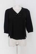 Blusa triangulo feminina preta