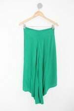 Calça de tecido feminina verde