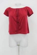 Blusa Ciganinha feminina vinho com Renda