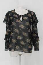 Blusa zara feminina floral com Transparência