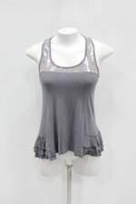 Regata feminina cinza com Paetê