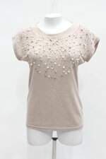 Blusa dote da rainha feminina marrom com Aplique