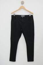 Calça de sarja topshop moto feminina preta