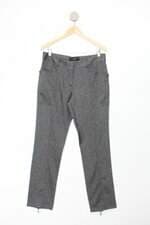 Calça de tecido fillity feminina cinza