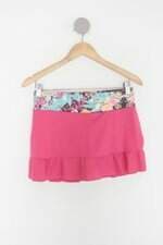 Shorts Saia feminino rosa floral