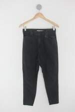 Calça mom Jeans Renner feminina cinza com Recortes
