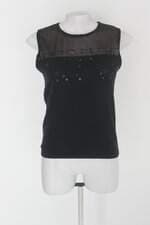 Blusa feminina preta com Paetê