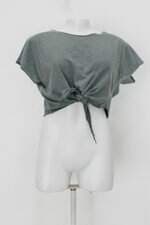 Blusa cropped feminina verde