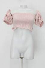 Blusa cropped feminina rosa