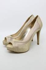 Peep toe divalesi feminino dourado
