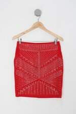 Saia eagle rock feminina vermelha com Hotfix