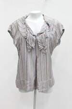 Blusa shoulder feminina listrada