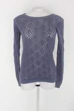 Blusa feminina azul com Transparência