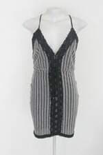 Vestido john john feminino bicolor com Forro e Renda