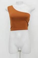 Blusa cropped feminina marrom