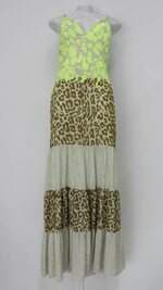 Vestido thamara capelão feminino estampado com Forro
