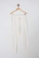 Calça de tecido anne fernandes feminina off-white