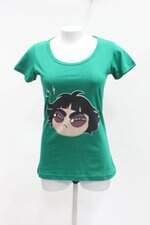 Blusa lolja feminina estampada verde