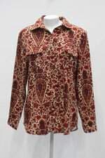 Camisa feminina estampada com Barra Mullet
