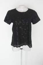 Blusa riachuelo feminino preto com Paetê