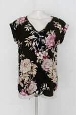 Blusa feminina verde  estampada