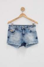 Shorts jeans póspano feminino azul