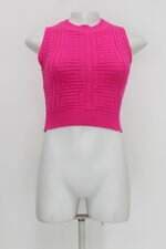 Blusa feminina rosa de tricot 